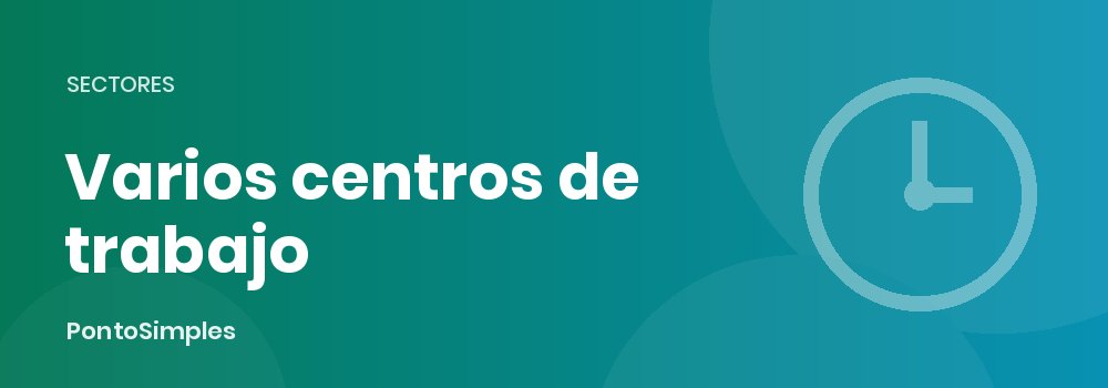Equipo de limpieza y vigilante fichando desde el móvil en distintos centros de trabajo de una misma empresa
